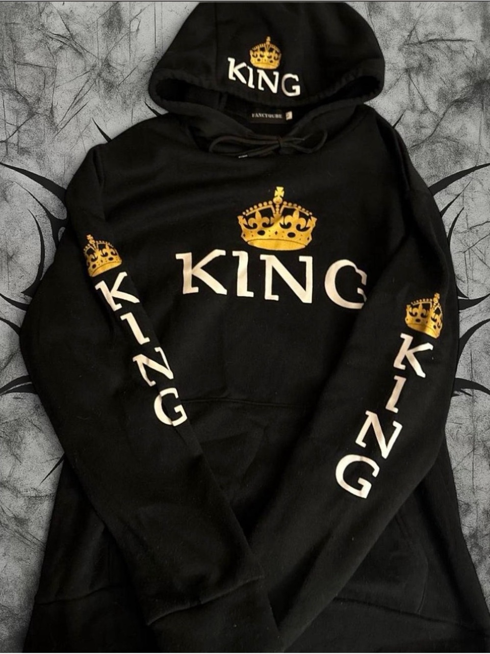 King Hoodie Black